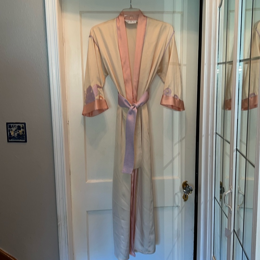 Vintage Bill Tice I. Magnin satin maxi robe
